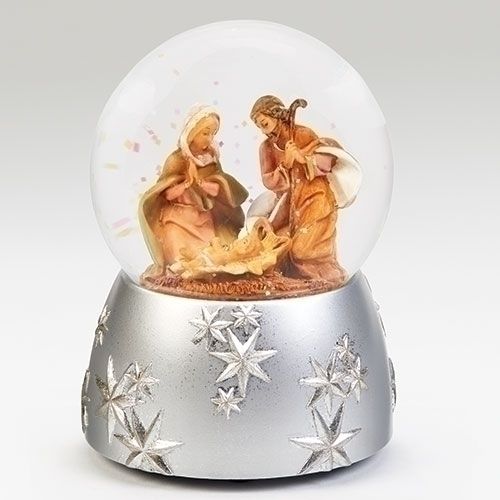 Holy Family Musical Waterdome, 6" tall