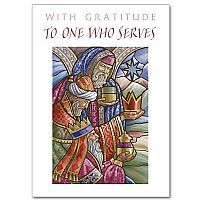 With gratitude to one who serves: Christmas card