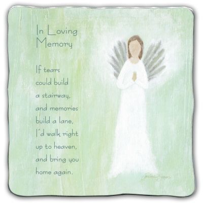 In Loving Memory Plaque, 5" tall