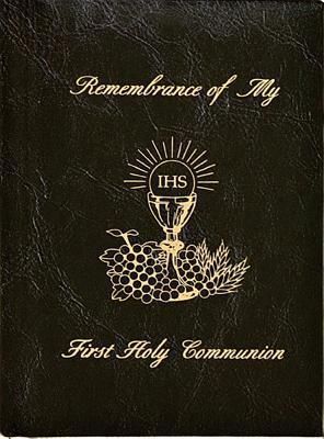 Remembrance of My First Holy Communion Missal, black