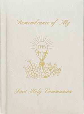 Remembrance of My First Holy Communion Missal, white