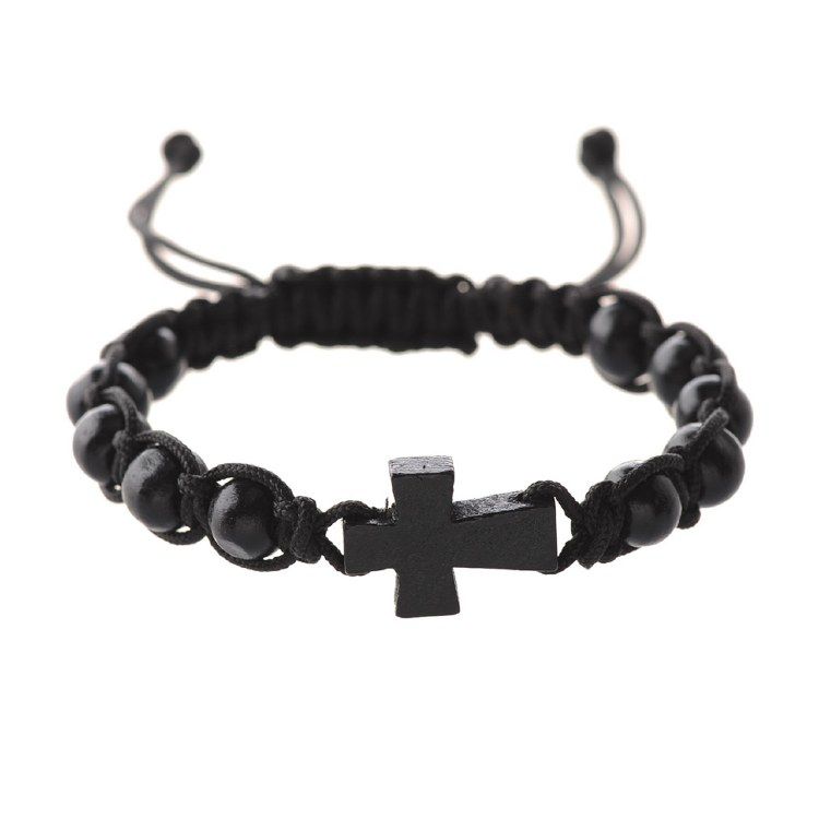 Cross Slider Wristband, Black