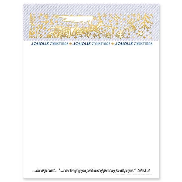 Joyous Christmas: Stationery pack of 21