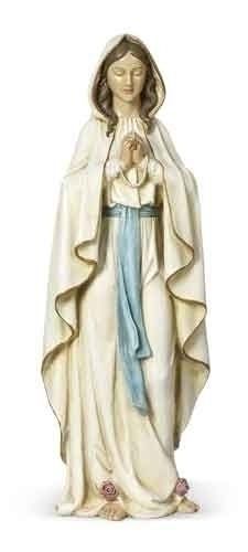 Our Lady of Lourdes statue, 23" tall