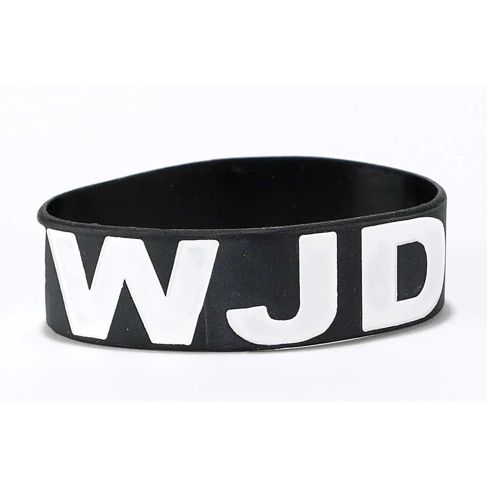 WWJD silicone stretch bracelet