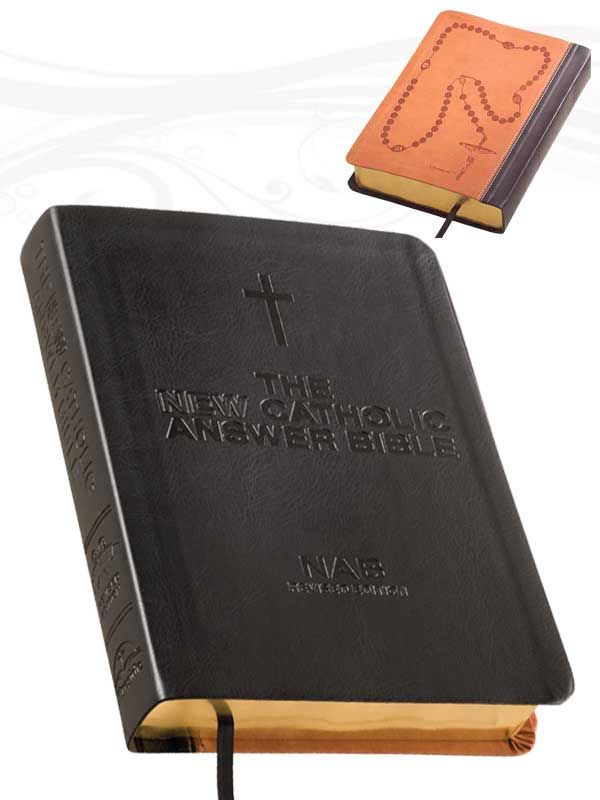 New Catholic Answer Bible: NABRE, Black Leather