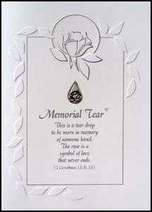 Memorial Tear Sympathy Card
