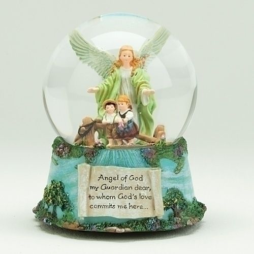 Guardian Angel Musical waterglobe, 5.5" tall