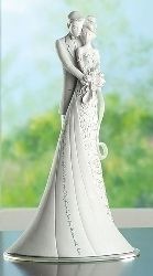 Embrace Wedding Couple figurine, 9" tall
