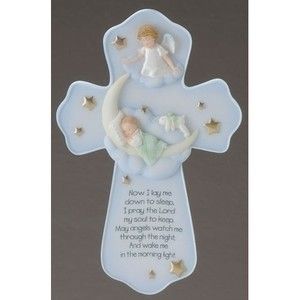 Now I lay me down to Sleep Hanging Wall Cross, 7.25" tall