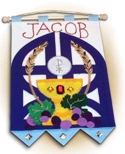 First Communion Full Banner Kit - Gates, Blue colors