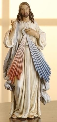 Divine Mercy statue, 9.5" tall
