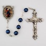 Blue Pearl Our Lady Undoer of Knots Rosary