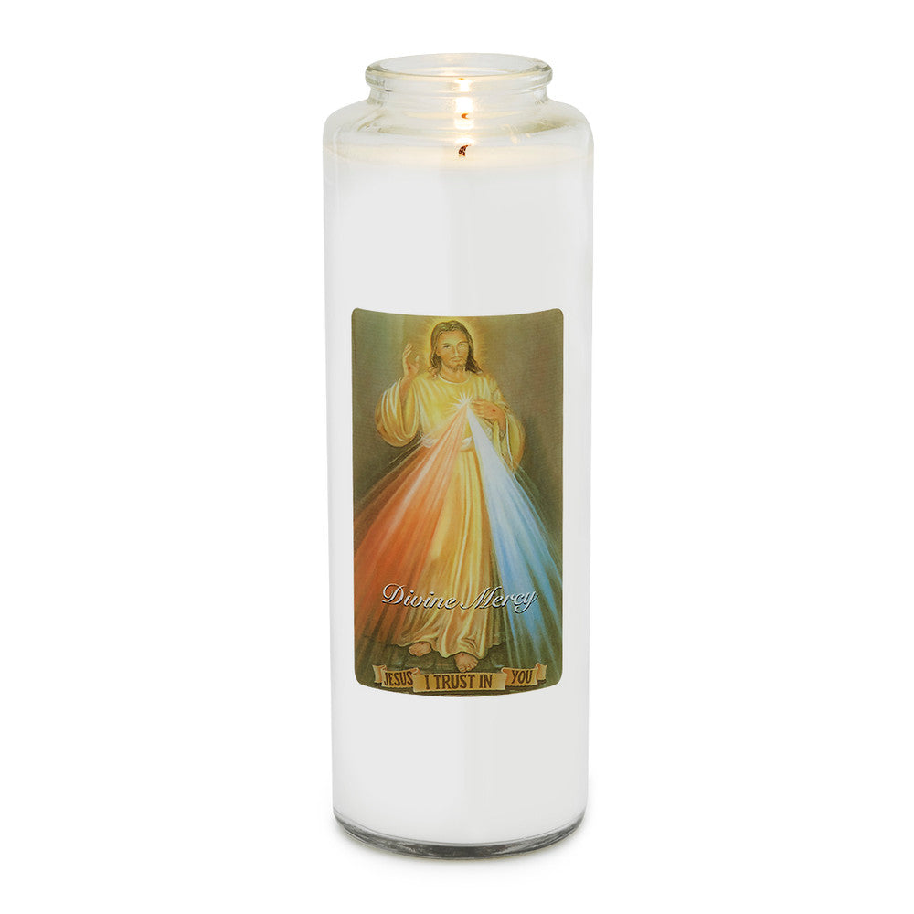 Divine Mercy Globe with Candle Insert