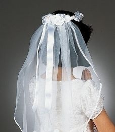 First Communion Veil, 29" long