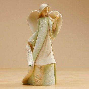 Angel birthstone August statue, 7.5" tall