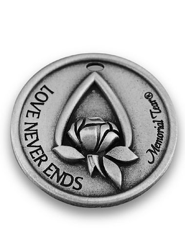 Round Memorial Tear token