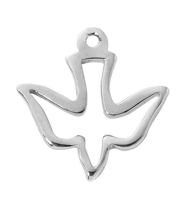 Holy Spirit cut-out Necklace with 18" chain