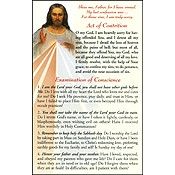 Act of Contrition and Examination of Conscience prayer card