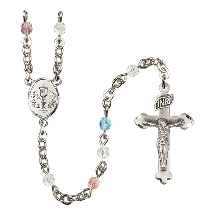 Multicolor First Communion Rosary