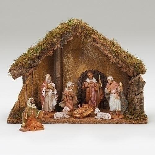 Nativity Stable Set Fontanini, 9 pcs, 5" scale