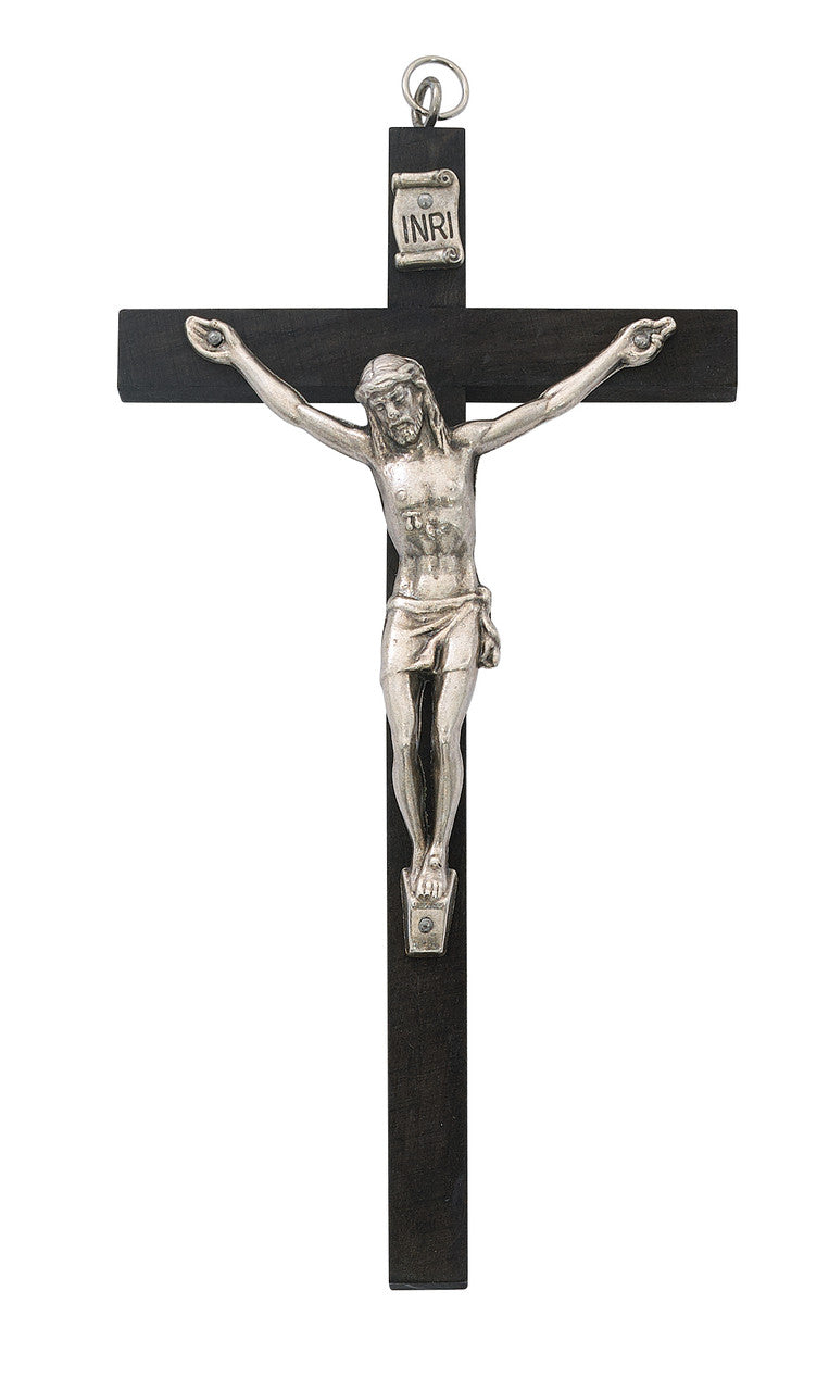 Black Wood Crucifix, 5" tall