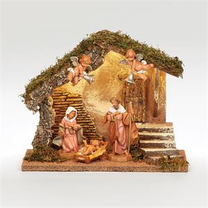 Nativity Stable Set Fontanini, Wedding Creche, 6 pcs, 5" scale