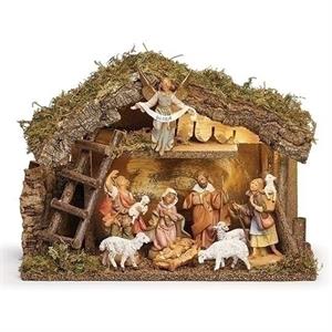 Nativity Stable Set Fontanini, 10 pcs, 5" scale