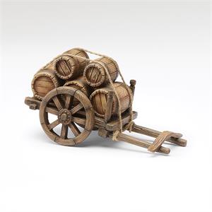 Cart with Barrels, 5" scale