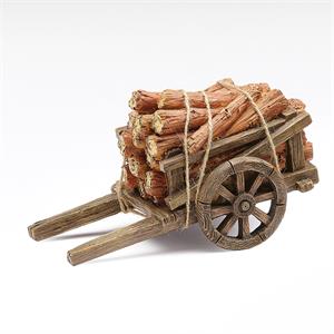 Cart with Wood Logs, 5" scale