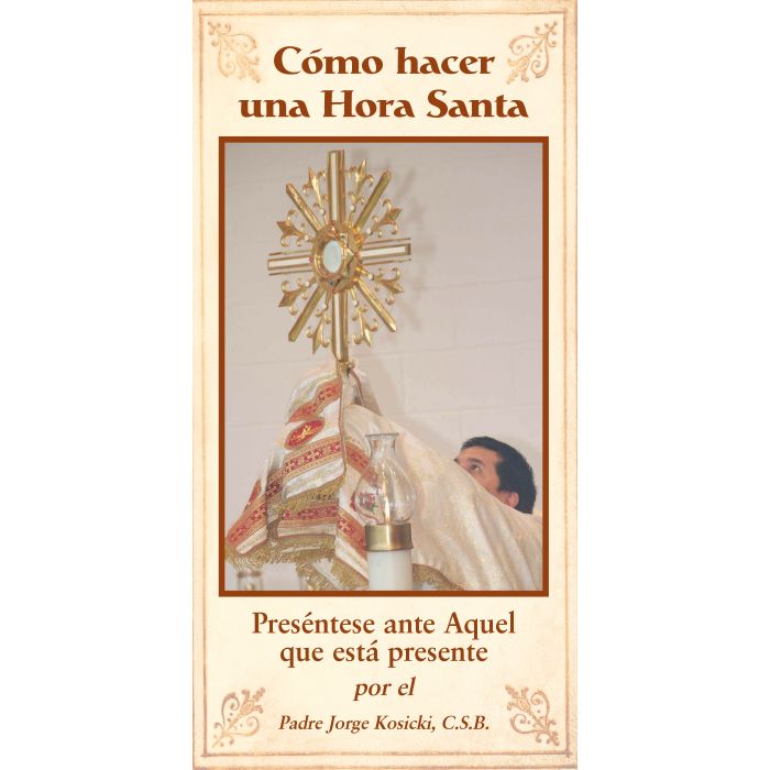 How to Make a Holy Hour Pamphlet, Spanish
