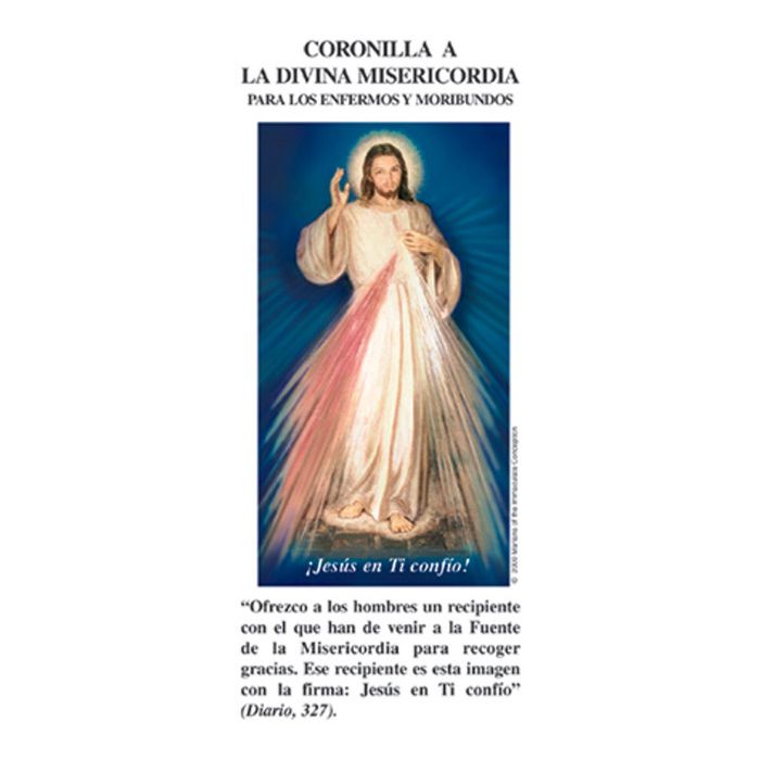 Divine Mercy Chaplet for the Sick and Dying Pamphlet, Spanish