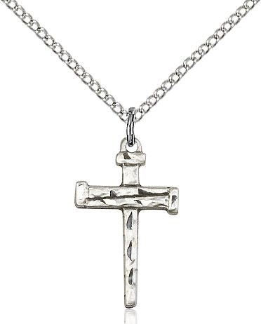 Nail Cross medal 00124, Pewter