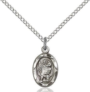 Saint Christopher medal 0301C4, Pewter