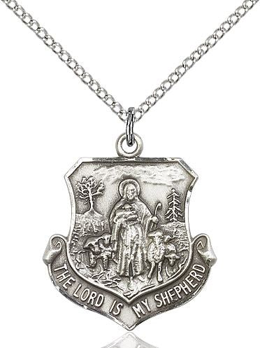 Lord is my Shepherd medal 03454, Pewter