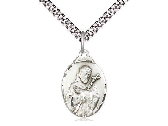 Saint Francis medal 0599FC4, Pewter