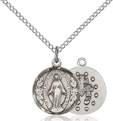 Miraculous medal 0601M4, Pewter