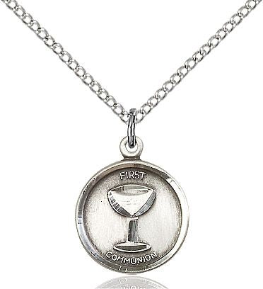 First Communion medal 0601W4, Pewter