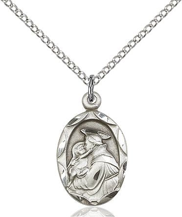 Saint Anthony of Padua medal 0612D4, Pewter