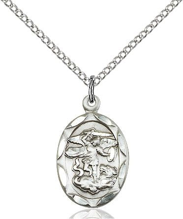 Saint Michael the Archangel medal 0612R4, Pewter