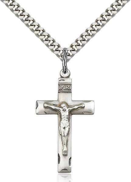 Crucifix medal 06244, Pewter