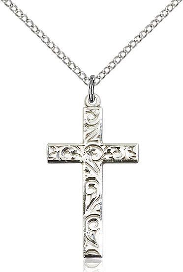 Cross medal 0653Y1, Sterling Silver
