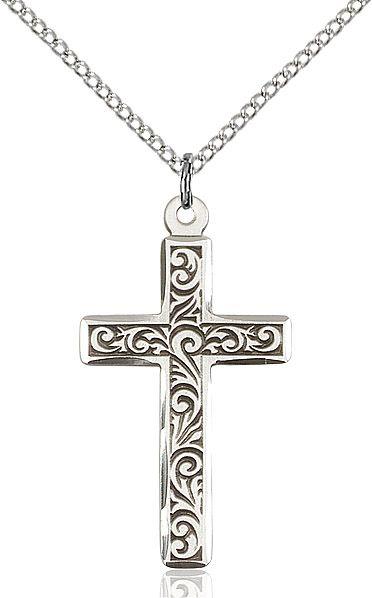 Cross medal 0674Y1, Sterling Silver