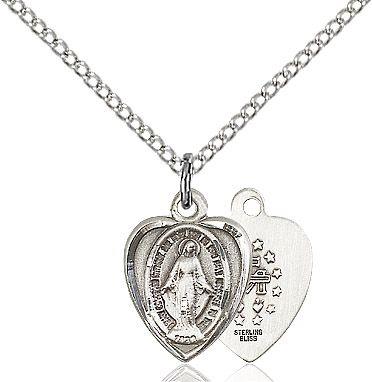 Miraculous medal 0706M1, Sterling Silver