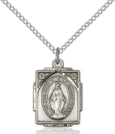 Miraculous medal 0804M4, Pewter