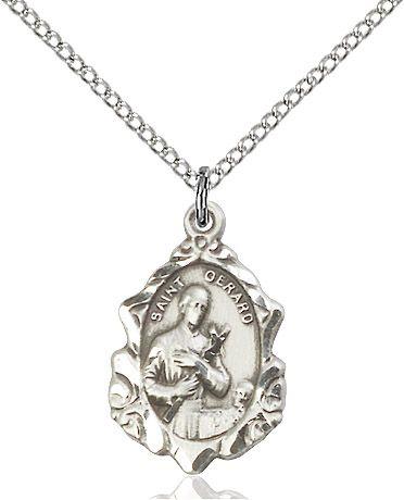 Saint Gerard Majella medal 0822G1, Sterling Silver