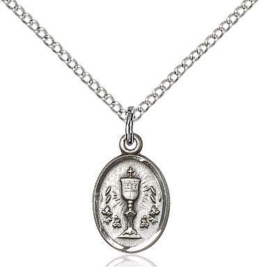 First Communion Chalice medal 09754, Pewter