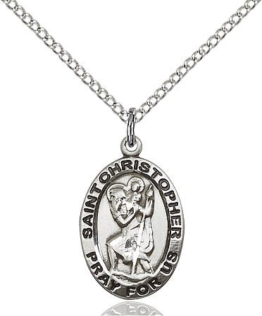 Saint Christopher medal 39804, Pewter