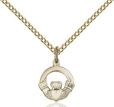 Claddagh medal 41132, Gold Filled