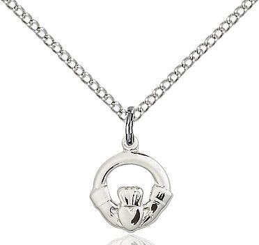 Claddagh medal 41131, Sterling Silver